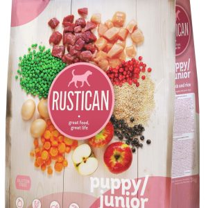 RUSTICAN PUPPY/JUNIOR cu Miel şi Orez, fără gluten