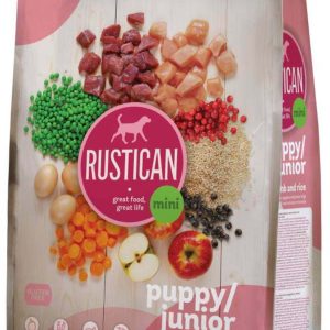 RUSTICAN Mini PUPPY/JUNIOR cu miel şi orez, fără gluten