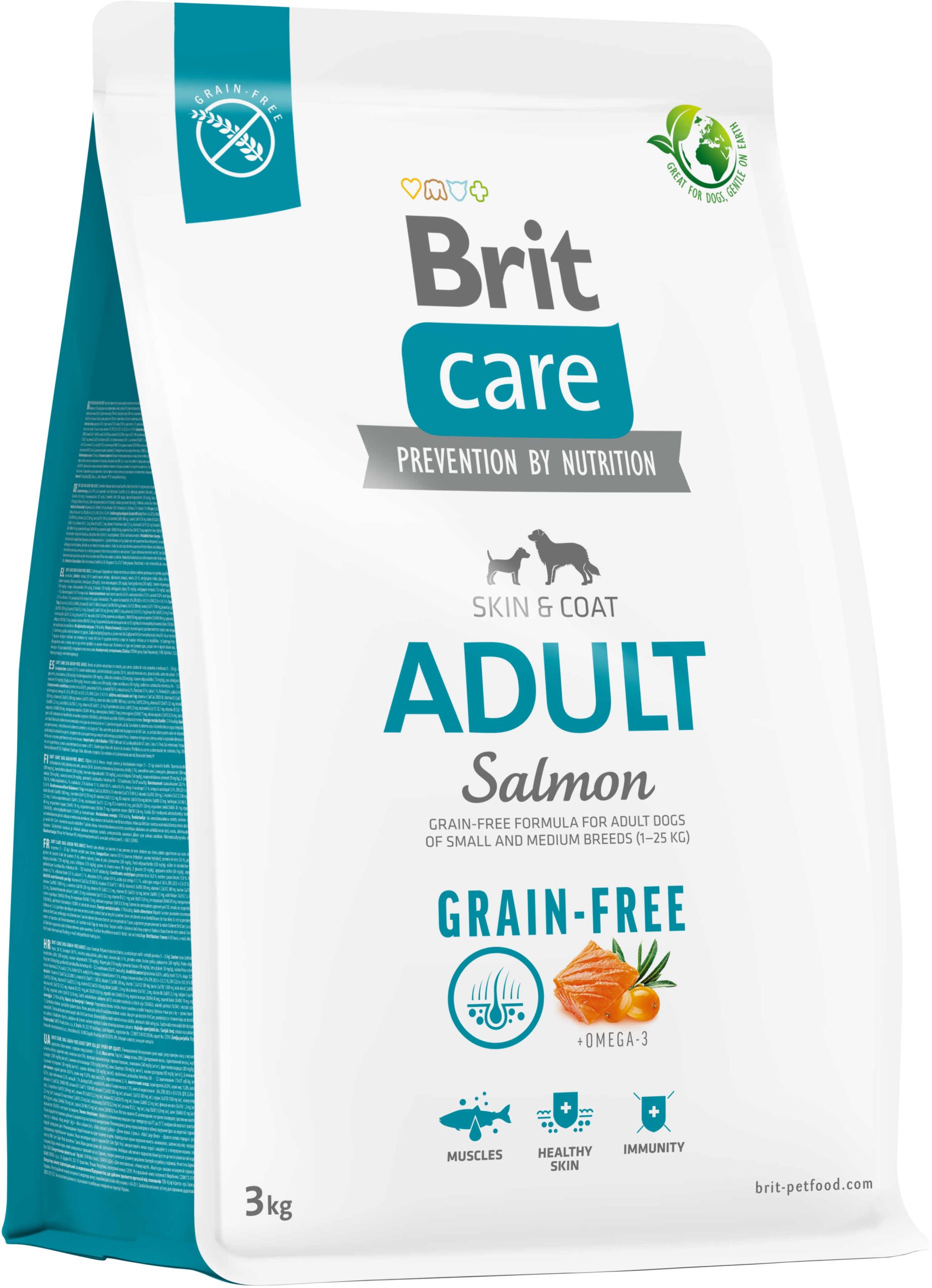 BRIT CARE Grain-free Adult, cu Somon şi Cartofi