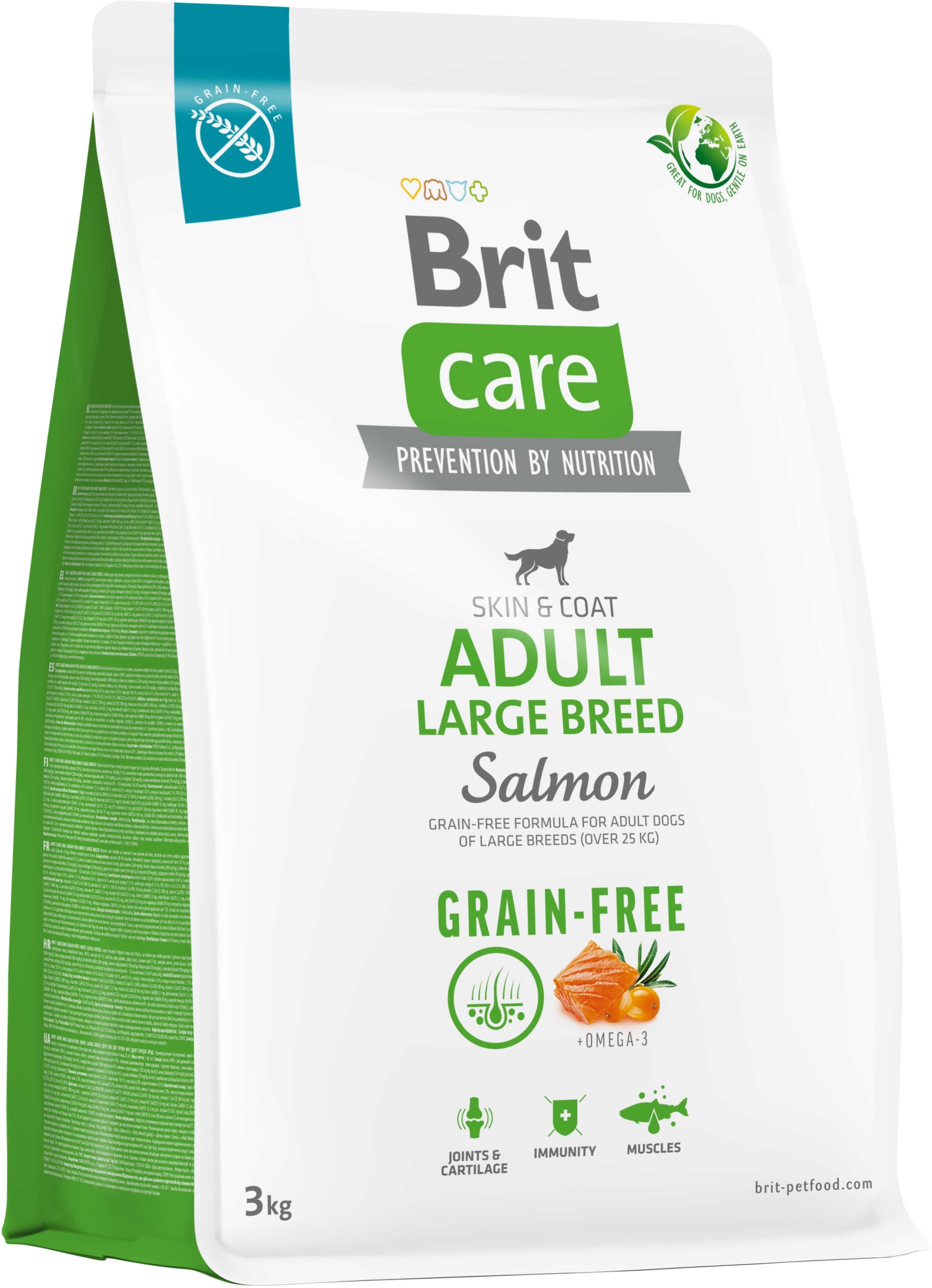 BRIT CARE Grain-free Adult Large Breed, cu Somon şi Cartofi