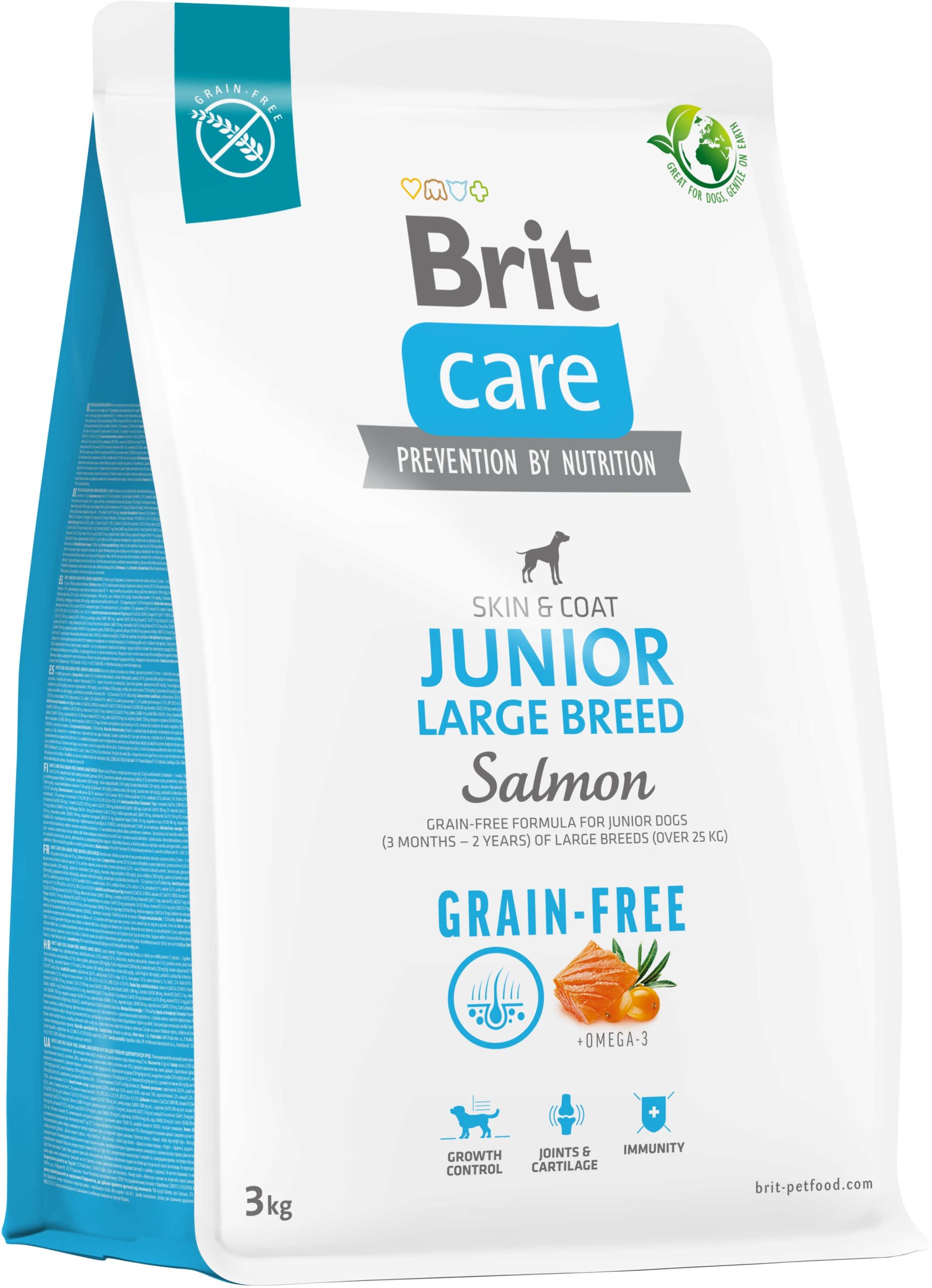 BRIT CARE Grain-free JUNIOR Large Breed, cu Somon şi Cartofi