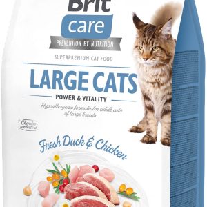 BRIT CARE Hrană uscată pentru pisici de talie mare, Power & Vitality