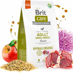 BRIT CARE Hypoallergenic Adult Small Breed, cu Miel şi Orez