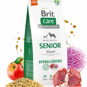 BRIT CARE Hypoallergenic SENIOR, cu Miel şi Orez