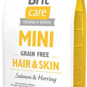 BRIT CARE Mini Grain Free Hair&Skin Somon şi Hering
