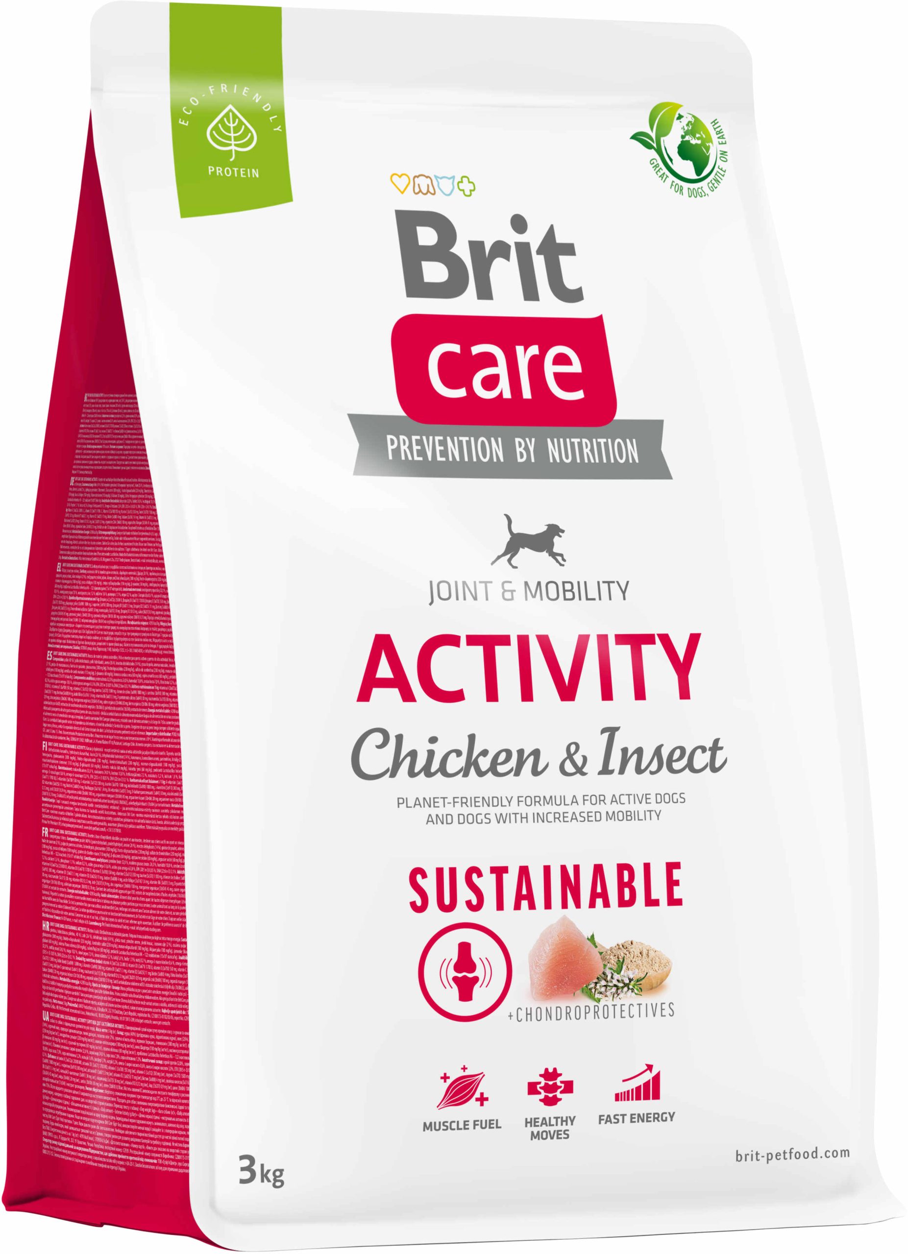 BRIT CARE Sustainable Activity, cu Pui şi Insecte