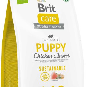 BRIT CARE Sustainable PUPPY, cu Pui şi Insecte