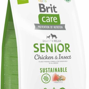 BRIT CARE Sustainable SENIOR, cu Pui şi Insecte