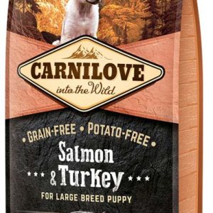 CARNILOVE PUPPY Large Somon şi curcan, fără cereale
