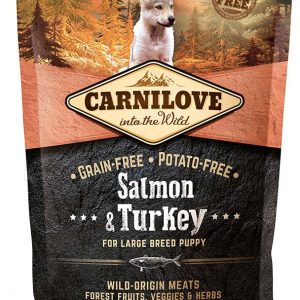 CARNILOVE PUPPY Large Somon şi curcan, fără cereale