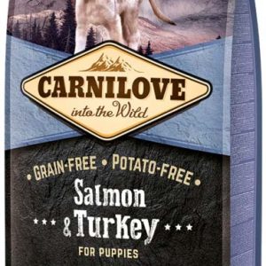 CARNILOVE PUPPY Somon şi curcan, fără cereale
