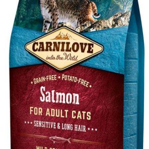 CARNILOVE Sensitive & Long Hair Somon, fără cereale