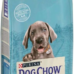 DOG CHOW Hrană uscată PUPPY pt căţei Talie Mare, cu Curcan şi Orez