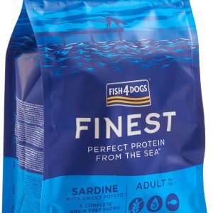 FISH4DOGS Finest Adult Sardine şi Cartofi dulci, Large Kibble