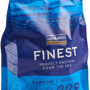 FISH4DOGS Finest Adult Sardine şi Cartofi dulci, Small Kibble