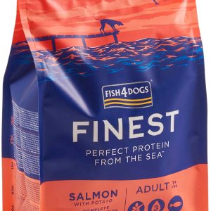FISH4DOGS Finest Adult Somon şi Cartofi, Large Kibble