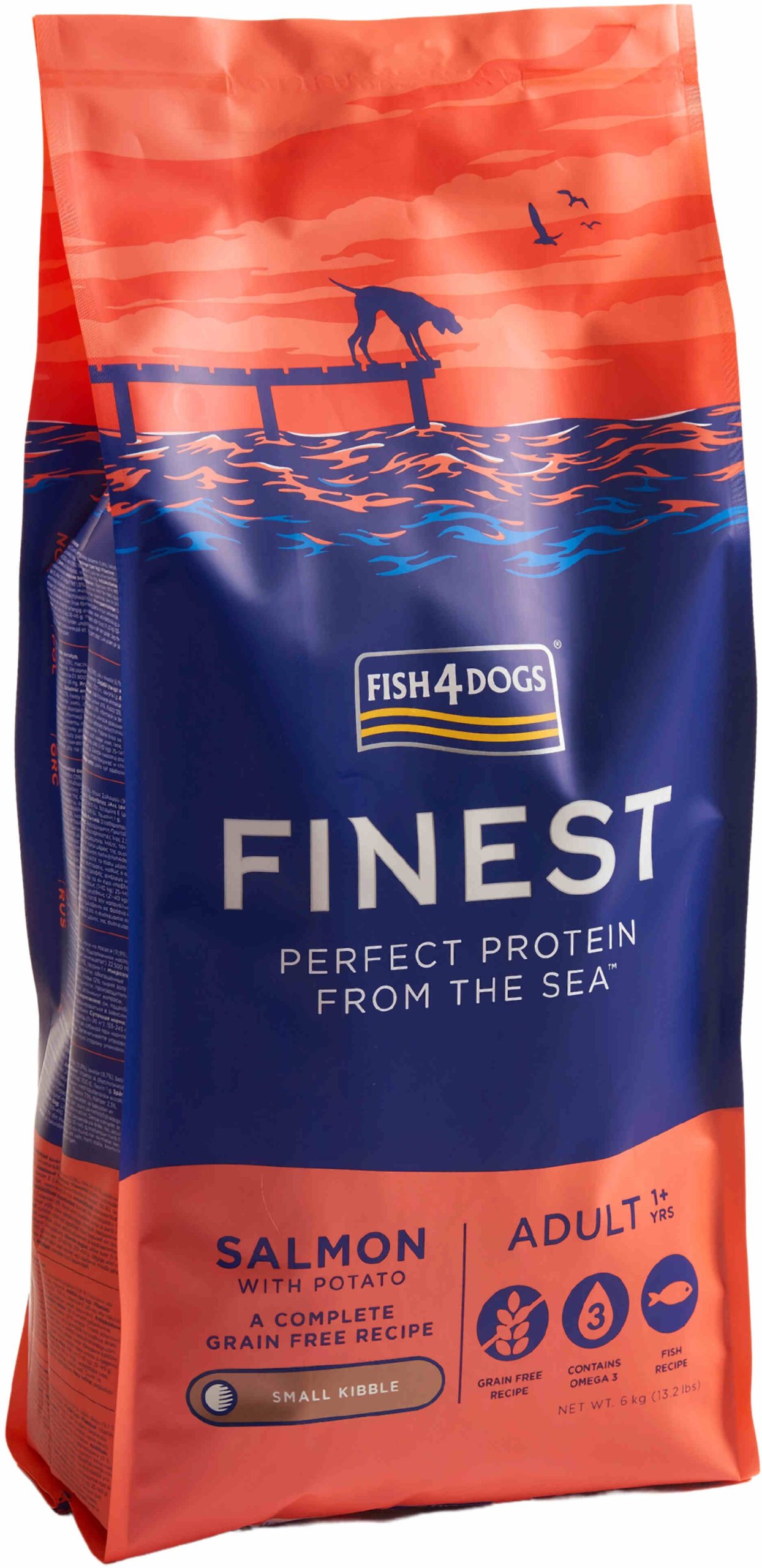 FISH4DOGS Finest Adult Somon şi Cartofi, Small Kibble