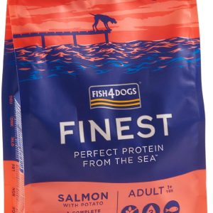 FISH4DOGS Finest Adult Somon şi Cartofi, Small Kibble
