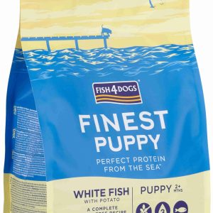 FISH4DOGS Finest PUPPY Peşte alb şi Cartofi, Large Kibble