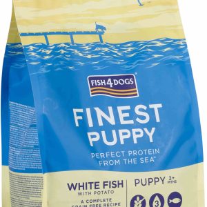FISH4DOGS Finest PUPPY Peşte alb şi Cartofi, Small Kibble