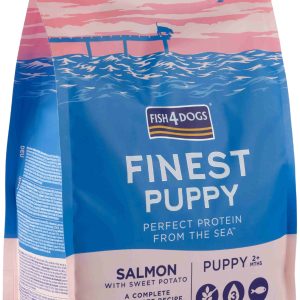 FISH4DOGS Finest PUPPY Somon şi Cartofi dulci, Small Kibble