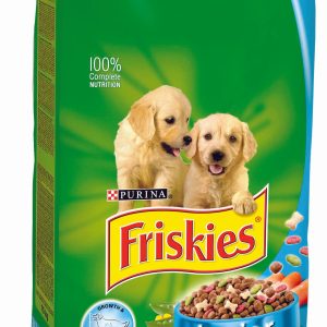 FRISKIES Hrană uscată pentru câini JUNIOR, cu Pui, Legume şi Morcovi