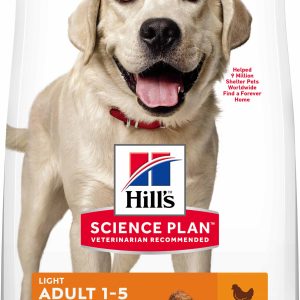 HILL's Canine Adult Talie Mare LIGHT, cu Pui