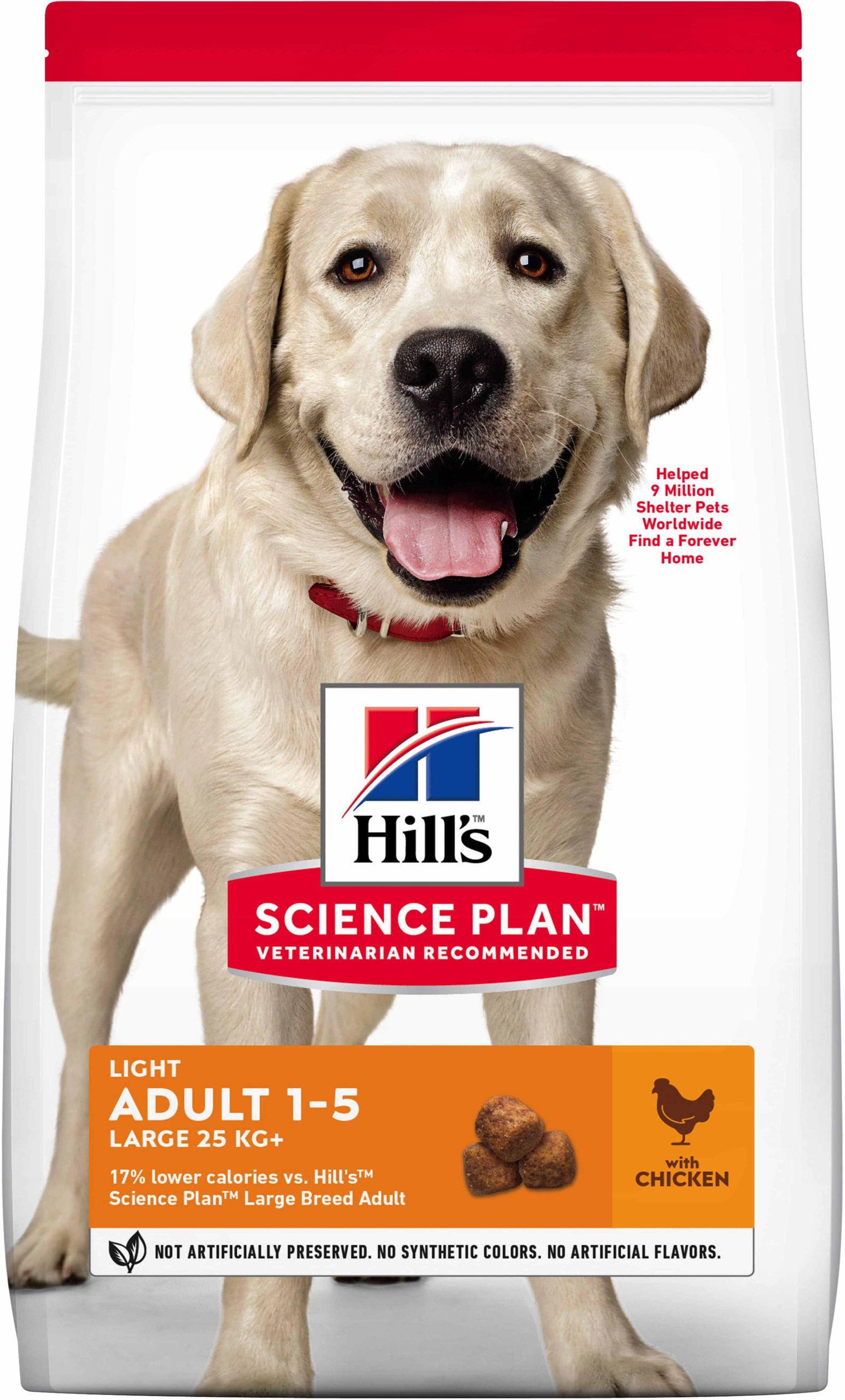 HILL's Canine Adult Talie Mare LIGHT, cu Pui