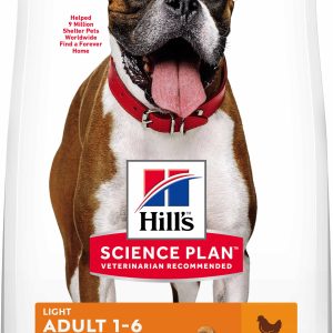 HILL's Canine Adult Talie Medie LIGHTcu Pui