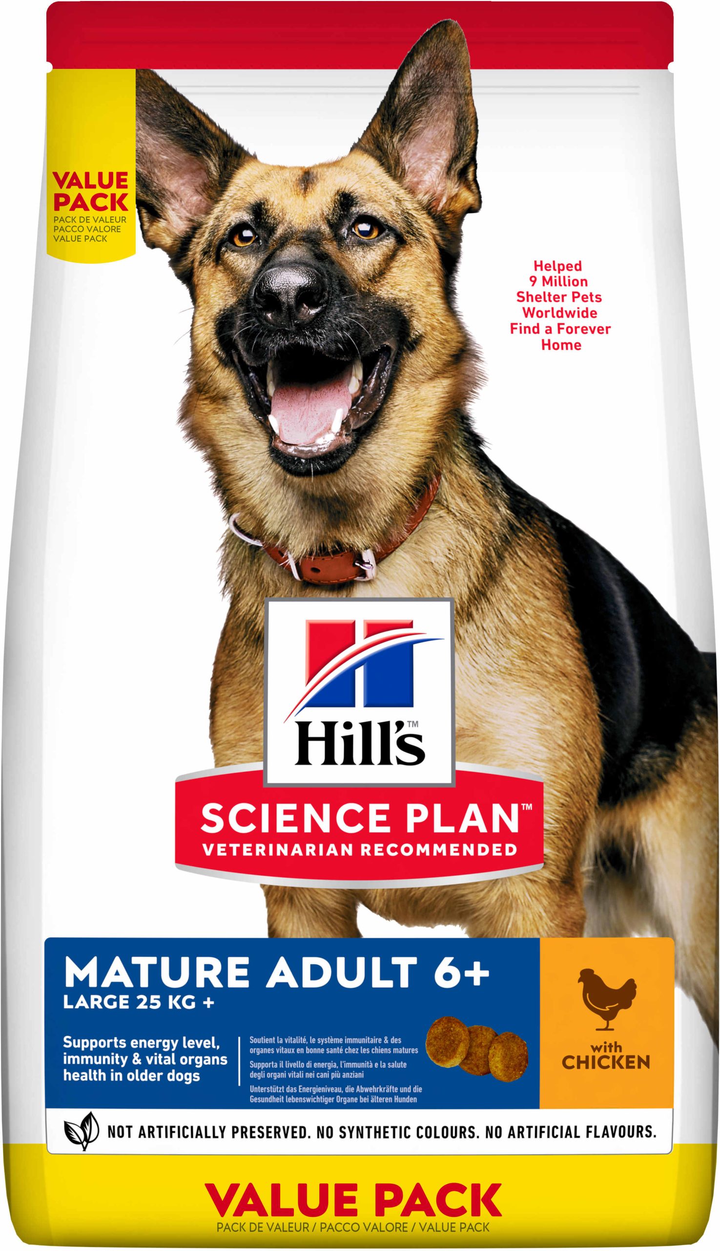 HILL's Canine MATURE Talie Mare, cu Pui