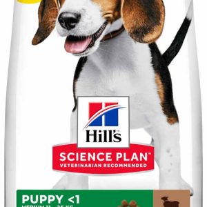 HILL's Canine PUPPY Talie Medie, cu Miel şi Orez