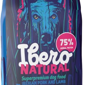 IBERO NATURAL Maxi Adult pentru câini, cu porc iberic şi miel