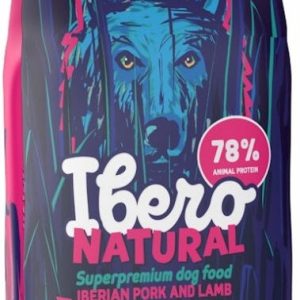 IBERO NATURAL Medium JUNIOR pentru căţei, cu porc iberic şi miel