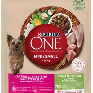 PURINA ONE Mini Hrană uscată pentru câini Curcan/Orez 800g