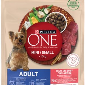 PURINA ONE Mini Hrană uscată pentru câini Vită/Orez 800g