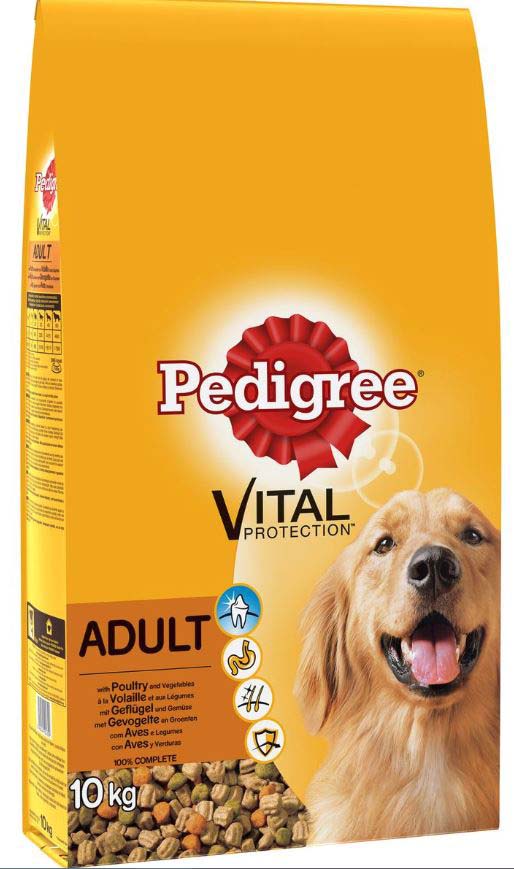 PEDIGREE Hrană uscată pentru câini Adult, cu Pasăre şi Legume