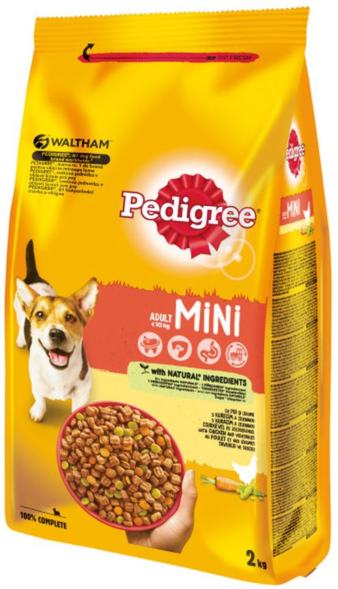 PEDIGREE Hrană uscată pentru câini Adult MINI, cu Pasăre şi Legume