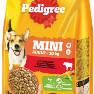 PEDIGREE Hrană uscată pentru câini Adult MINI, cu Vită şi Legume