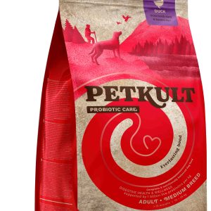 PETKULT Probiotics Adult medium, talie medie, Raţă şi orez