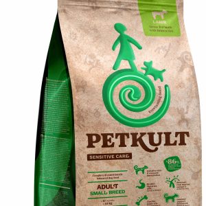 PETKULT Sensitive Adult small, talie mică, Miel şi orez