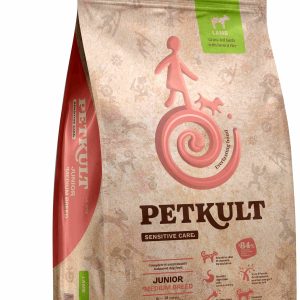 PETKULT Sensitive JUNIOR medium, talie medie, Miel şi orez