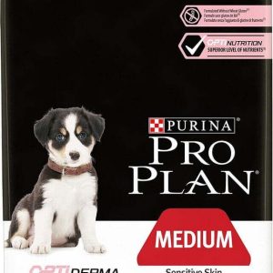 PRO PLAN Hrană uscată SENSITIVE SKIN pt câini Puppy Medium Breed, cu Somon 12kg