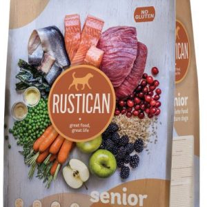 RUSTICAN Senior Hering, Somon şi Ton, fără gluten, pentru câini seniori