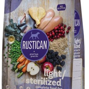 RUSTICAN Light / Sterilized Pui, Peşte şi orez brun, fără gluten
