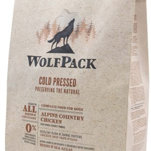 WOLFPACK Hrană presată la rece pentru câini, Pui