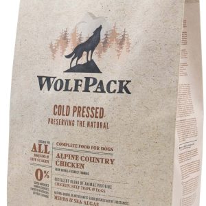 WOLFPACK Hrană presată la rece pentru câini, Pui