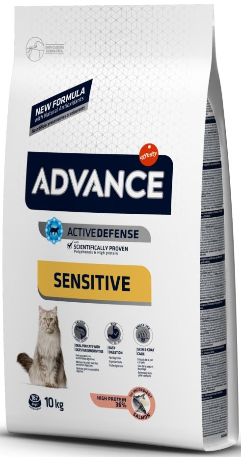 AFFINITY ADVANCE Sensitive - Hrană pentru pisici, cu Somon şi orez