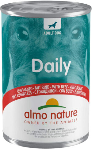 ALMO NATURE DAILY Conservă pentru câini, cu vită 400g