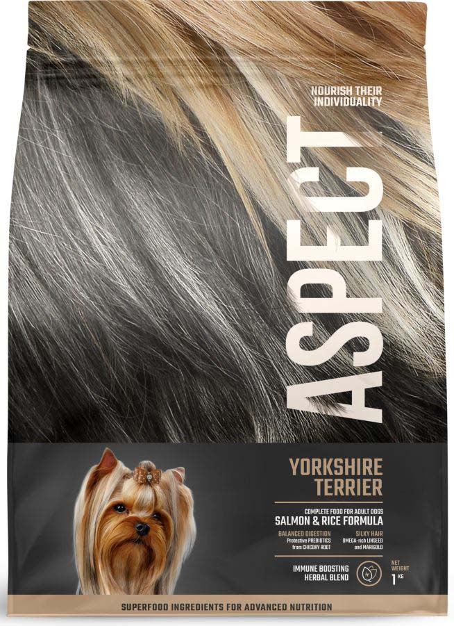 ASPECT Yorkshire Terrier, hrană completă pentru câini adulţi, Somon şi Orez 1kg