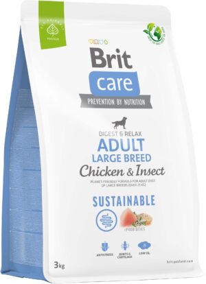 BRIT CARE Sustainable Adult Large Breed, cu Pui şi Insecte